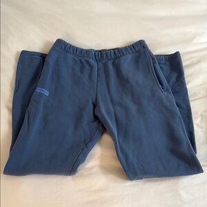 Set Active Blue Sweatpants Size Small Color Crisp